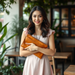 hkmenno.org | Les pochettes en cuir : parfaites avec une robe rose pâle